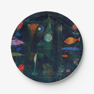 Paul Klee Fish Magic Abstrakte Malerei Grafische K Pappteller