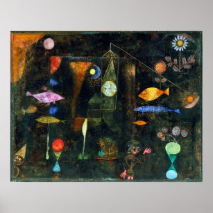 Paul Klee Fish Magic Poster