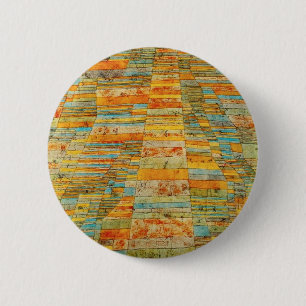Paul Klee Highways and Byways Knopf Button