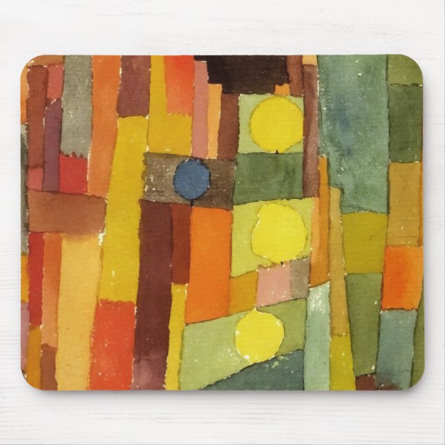 Paul Klee im Stil der kairouanischen Wasserfarbenk Mousepad (Vorne)