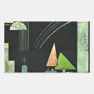 Paul Klee — In Ruhe, Rechteckiger Aufkleber