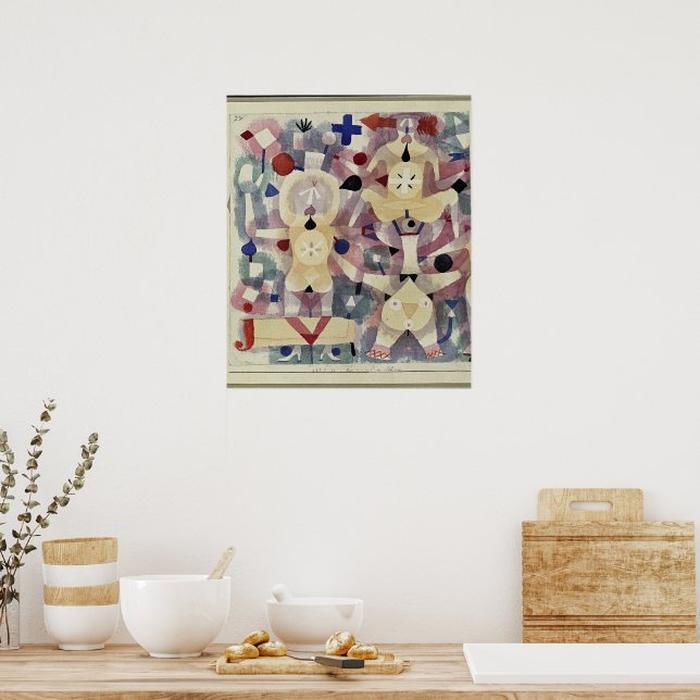 Paul Klee, Karneval im Schnee, Poster (Küche)