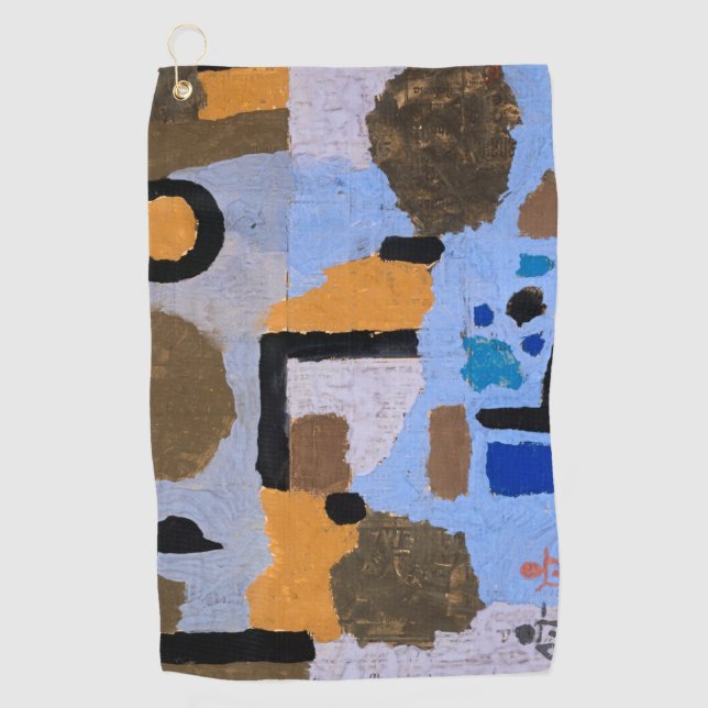 Paul Klee Komposition Abstrakte Malerei Moderne Ku Golfhandtuch (Vorderseite)