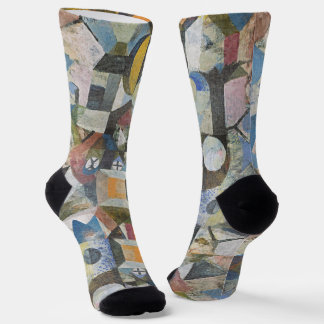 Paul Klee Komposition Gelber Halbmond - Kunstsocke Socken