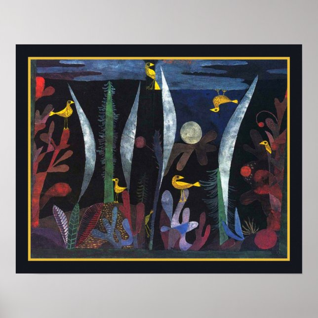 Paul Klee "Landscape with Yellow Birds" ca. 1923 Poster (Vorne)