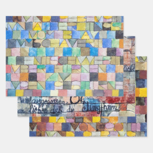Paul Klee Letters Wrapping Paper Sheets Geschenkpapier Set