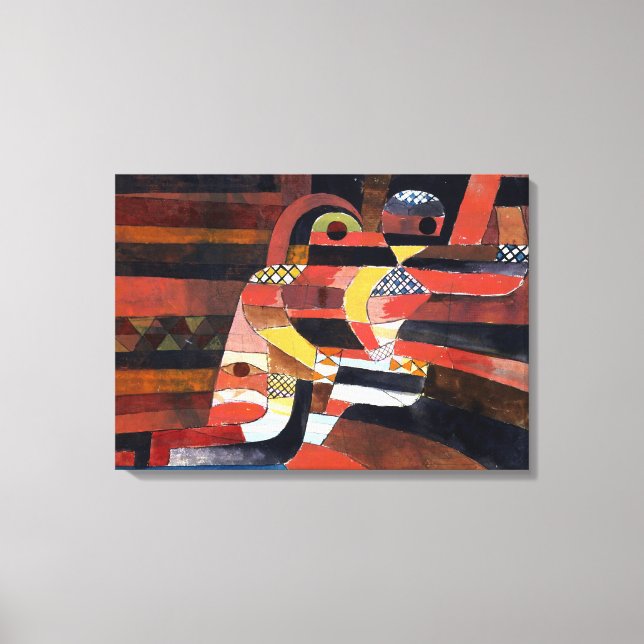 Paul Klee Lovers Leinwanddruck (Vorderseite)