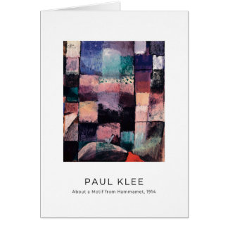 Paul Klee, Motif d'Hammamet - Carte d'art