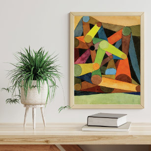 Paul Klee Opened Mountain Abstrakt Poster