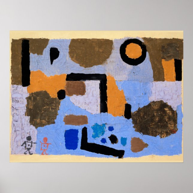 Paul Klee painting, With the Two Lost Ones Poster (Vorne)