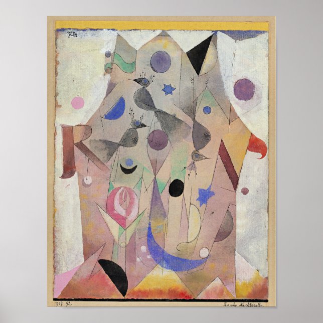Paul Klee - Persische Nachtigallen Poster (Vorne)