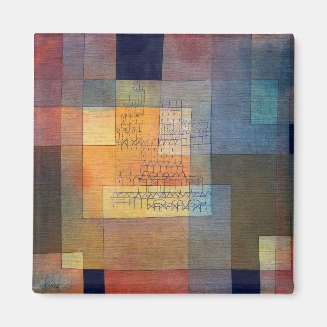 Paul Klee Polyphonische Architektur (1930) Magnet (Vorne)