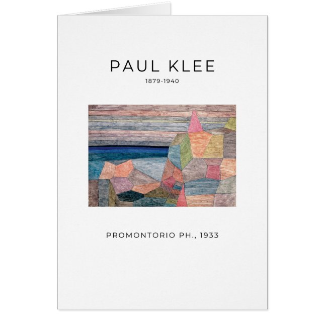 Paul Klee, Promontorio Ph. (1933) - Carte d'art (Devant)