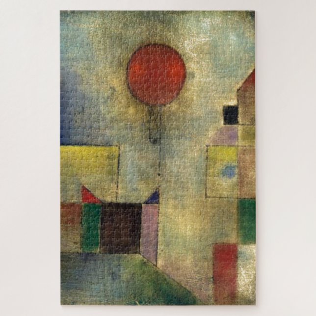 Paul Klee Red Balloon Abstrakt Art Painting (Vertikal)