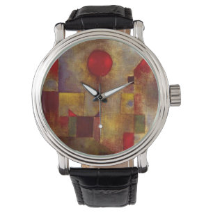 Paul Klee Red Balloon Abstrakte farbenfrohe Kunst Armbanduhr