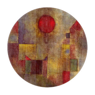 Paul Klee Red Balloon Abstrakte farbenfrohe Kunst Schneidebrett