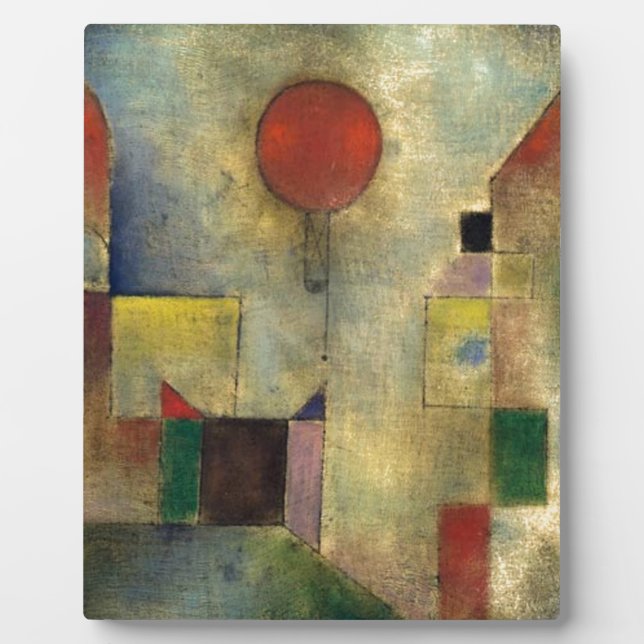 Paul Klee Red Balloon Fotoplatte (Vorderseite)