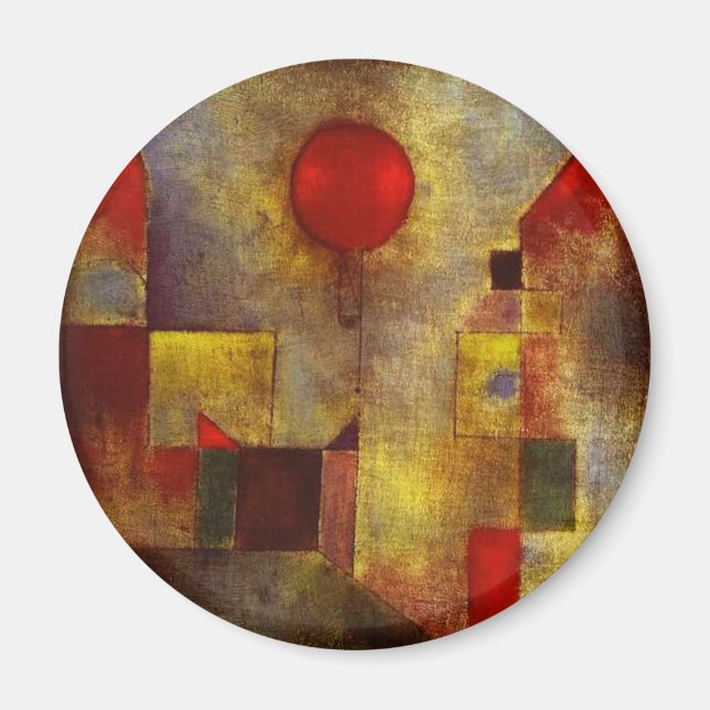 Paul Klee Red Balloon Magnet (Vorne)