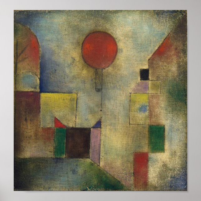 Paul Klee Red Balloon Poster (Vorne)