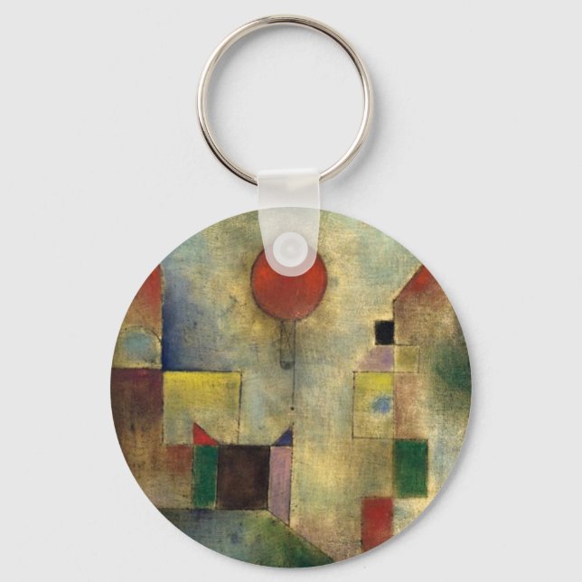 Paul Klee Red Balloon Schlüsselanhänger (Vorderseite)