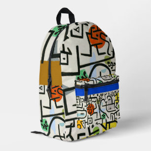 Paul Klee Reicher Hafen Abstracter Expressionismus Bedruckter Rucksack