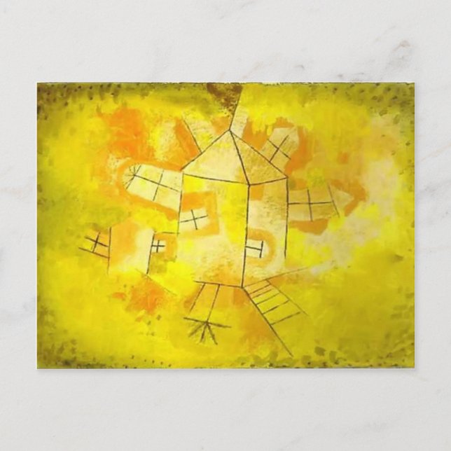 Paul Klee: Revolving House Postkarte (Vorderseite)