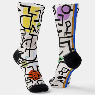 Paul Klee Rich Harbor - Fine Art Abstract Socken