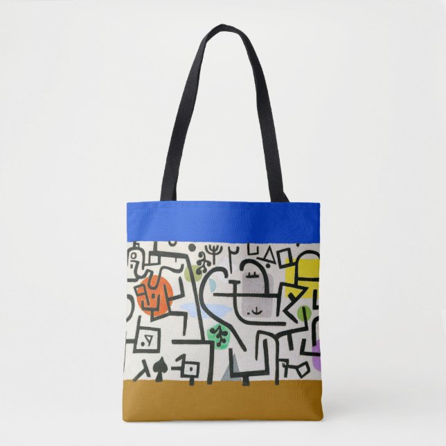 Paul Klee Rich Port Harbour Abstrakt Travel Tasche (Vorderseite)