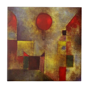 Paul Klee-Rot-Ballon Fliese