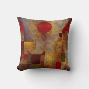 Paul Klee Rotes Ballon Abstrakt Farbige Kunst  Kissen