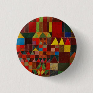 Paul Klee Schloss und Sonne Button