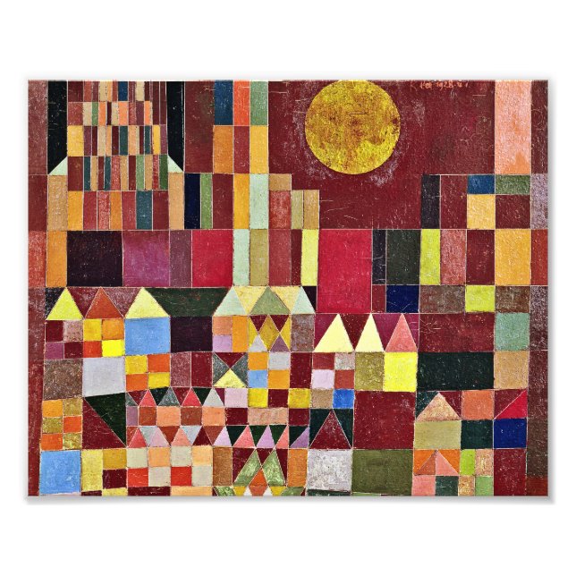 Paul Klee - Schloss und Sonne Fotodruck (Vorne)