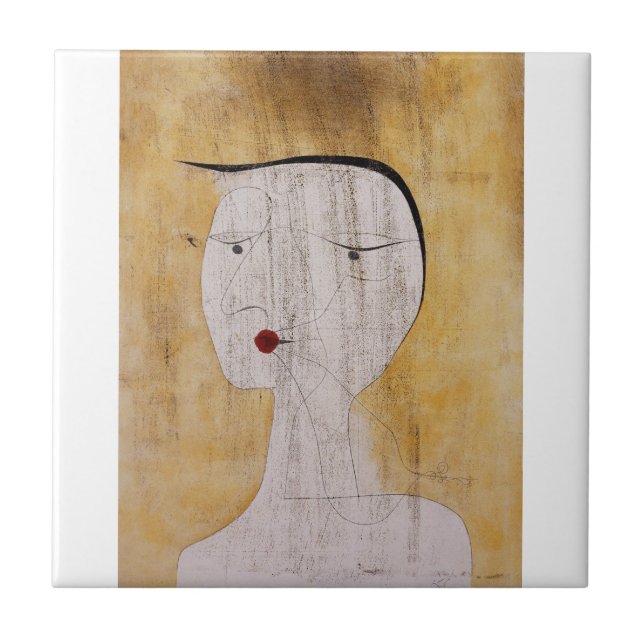 Paul Klee - Sealed Woman Fliese (Vorderseite)