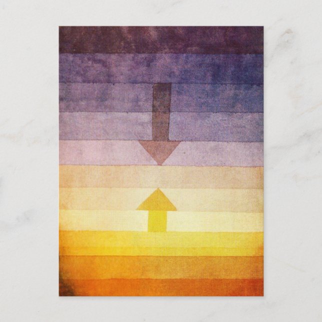 Paul Klee Séparation dans la carte postale du soir (Devant)