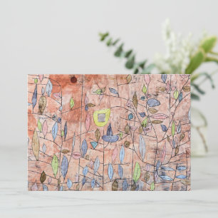Paul Klee - Spärliches Laub Mitteilungskarte