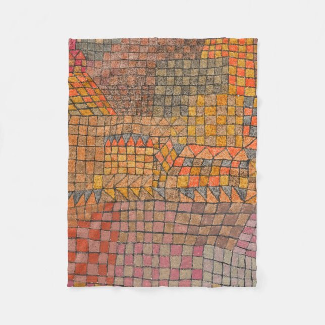 Paul Klee - Städtische Burg Fleecedecke (Vorderseite)