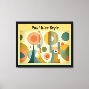 Paul Klee Style Leinwanddruck