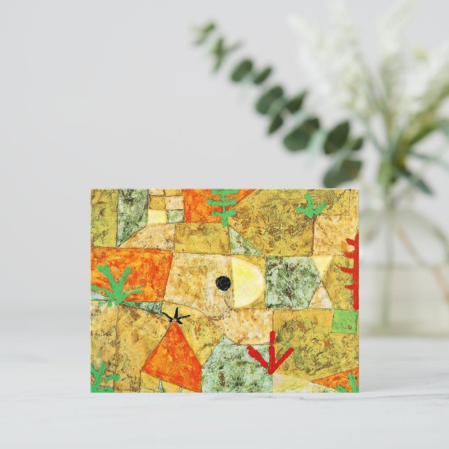 Paul Klee - Südliche Gärten, Postkarte (Stehend Vorderseite)