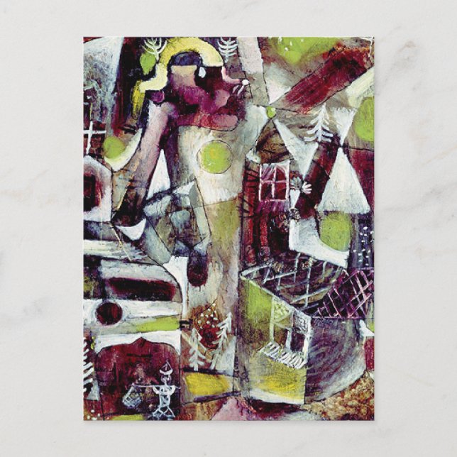 Paul Klee - Sumpflegende Postkarte (Vorderseite)