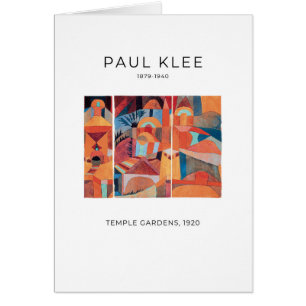 Paul Klee, Temple Gardens (1920) - Fine Art Card