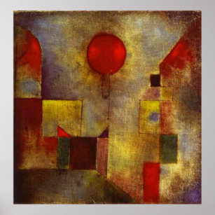 Paul Klee The Red Balloon Poster