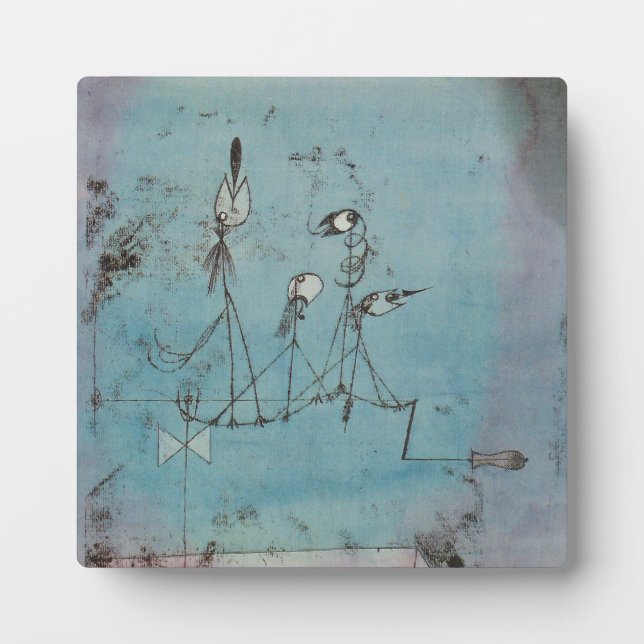 Paul Klee Twitter Machine Plaque Fotoplatte (Vorderseite)