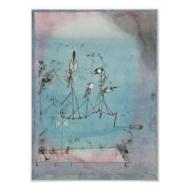 Paul Klee Twitter-Maschine drucken Fotodruck (Vorne)
