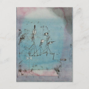Paul Klee Twitter-Maschine Postcard Postkarte