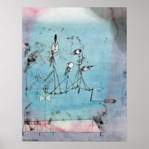 Paul Klee Twitter-Maschine Poster