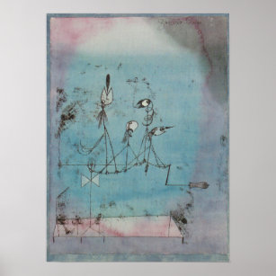 Paul Klee Twitter-Maschinenposter Poster