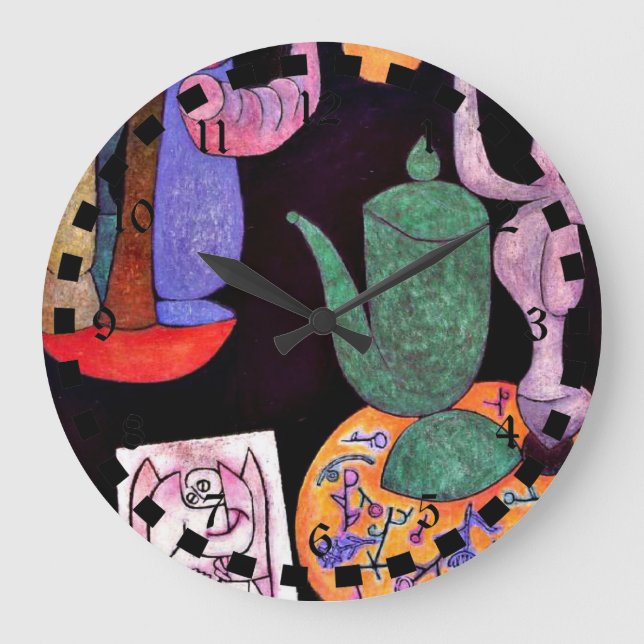 Paul Klee: Unbetitelt (Stillleben) Große Wanduhr (Vorderseite)