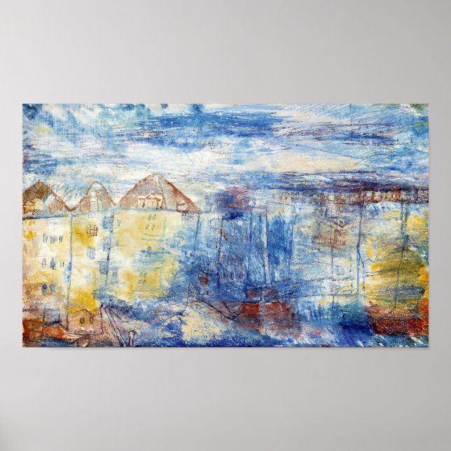 Paul Klee Vista A Una Plaza Poster (Vorne)
