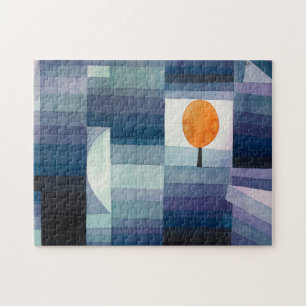Paul Klee Vorbote des Herbstes Blau Moderne Abstra