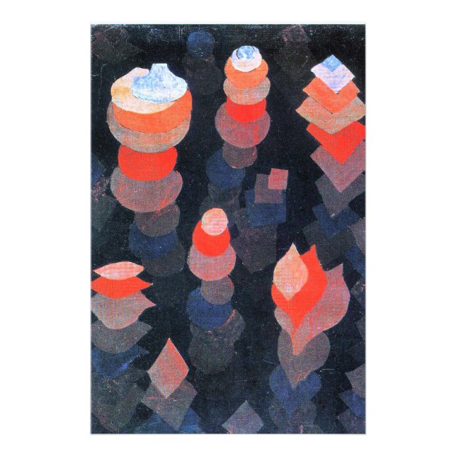 Paul Klee - Wachstum der nächtlichen Pflanze Fotodruck (Vorne)